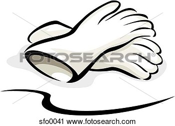Clipart   Two Latex Gloves  Fotosearch   Search Clip Art Illustration