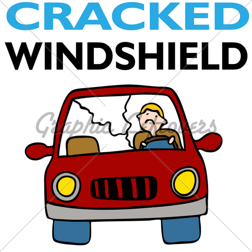 Cracked Windshield   Gl Stock Images