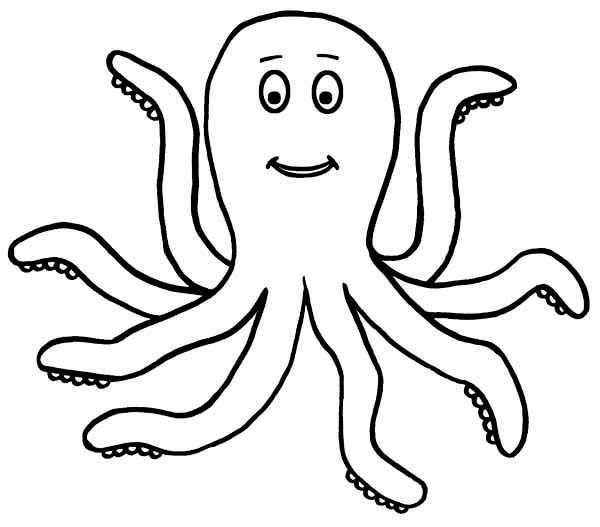 Cute Octopus Coloring Page   Clipart Panda   Free Clipart Images