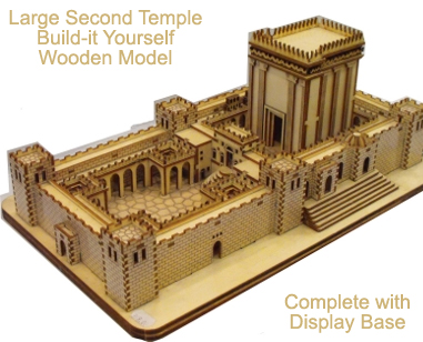 Large Second Temple Wood   Build It Model   Jerusalem Temple Model