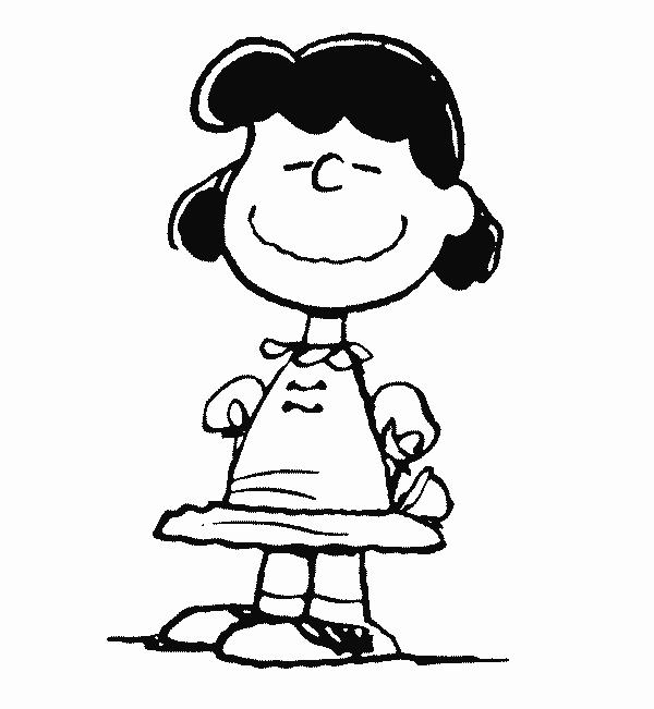 Lucy Free Printable Peanuts Coloring Pages