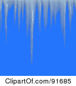 Royalty Free Rf Clipart Illustration Of Sharp Icicles Suspended Over
