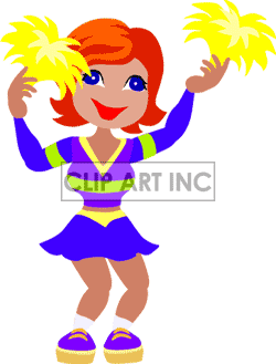 Uniform And Pom Poms Dancing Clipart Image Picture Art   156900