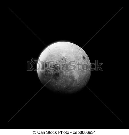 Waxing Gibbous Moon Clipart Close Up Of The Waxing Gibbous Moon  Add