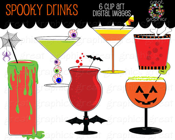 Halloween Clipart Halloween Party Printable Cocktail Drink Clip Art
