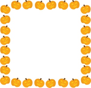 Halloween Clipart Image   Halloween Page Border Graphic With White