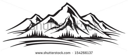 Mountain Range   Stock Vector