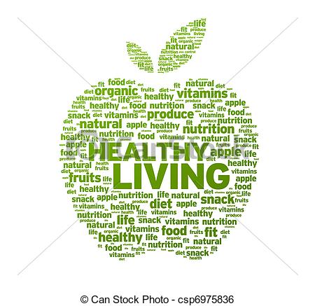 Of Healthy Living Apple Illustration   Green Healthy Living
