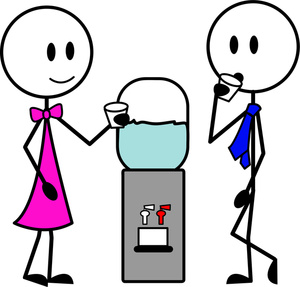People Talking Clipart Image   People Standing Around A Watercooler
