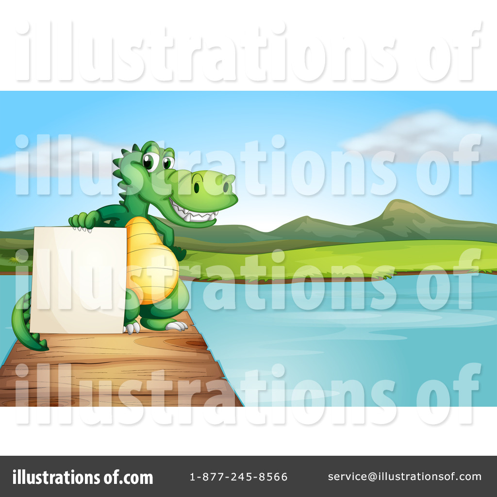 Royalty Free  Rf  Alligator Clipart Illustration By Colematt   Stock