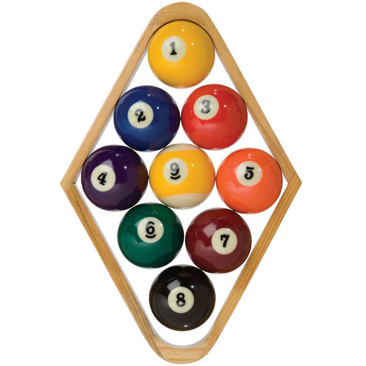 Select Wood Rack Holds 2 25 Billiard Balls Durable Plastic