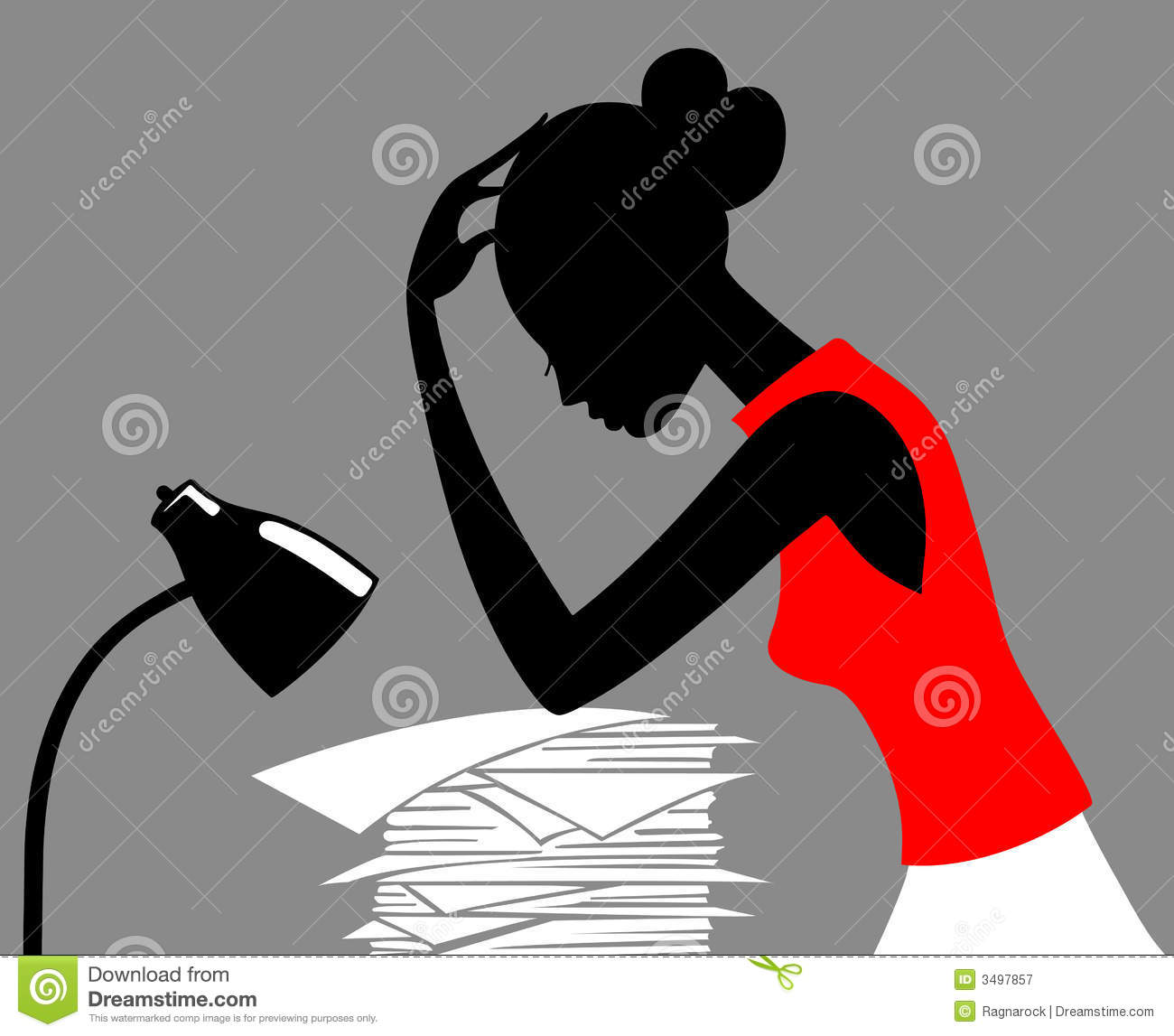 Career Woman Vector Illustration  Fully Editable Easy Color Change