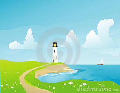 Coastal Lighthouse Stock Image   Image  1906141