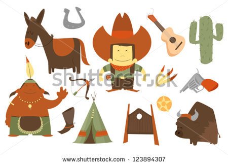 Cowboys And Indians Stock Photos Illustrations And Vector Art