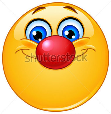 Emoticon With Clown Nose Stock Vector   Clipart Me