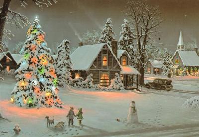 Free Christmas Houses Clipart Graphics And Images