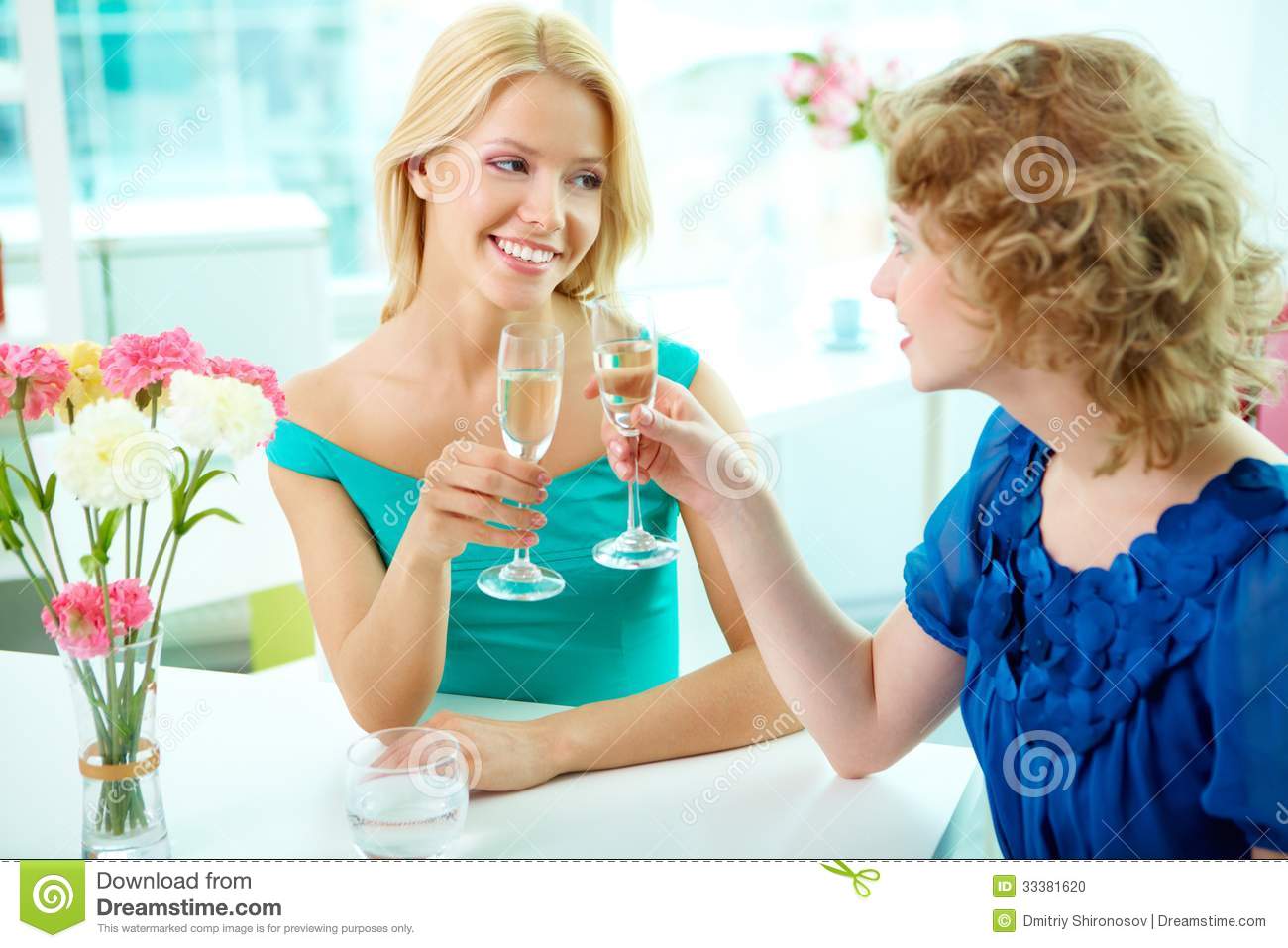 Gorgeous Girls Drinking Alcohol On Some Occasion 