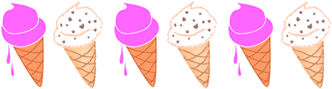 Ice Cream Cones Borders
