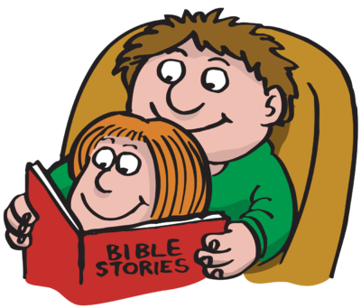 Image  Dad Reading Bible Stories To His Daughter   Christart Com