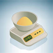 Kitchen Scale   Royalty Free Clip Art
