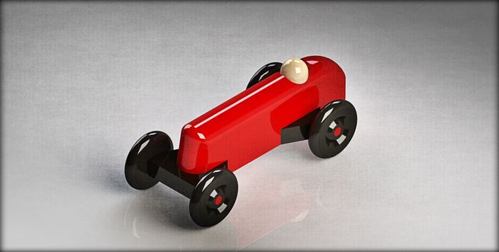Model Of A 1920s Wooden Indy Car Toy For Children This Model Was
