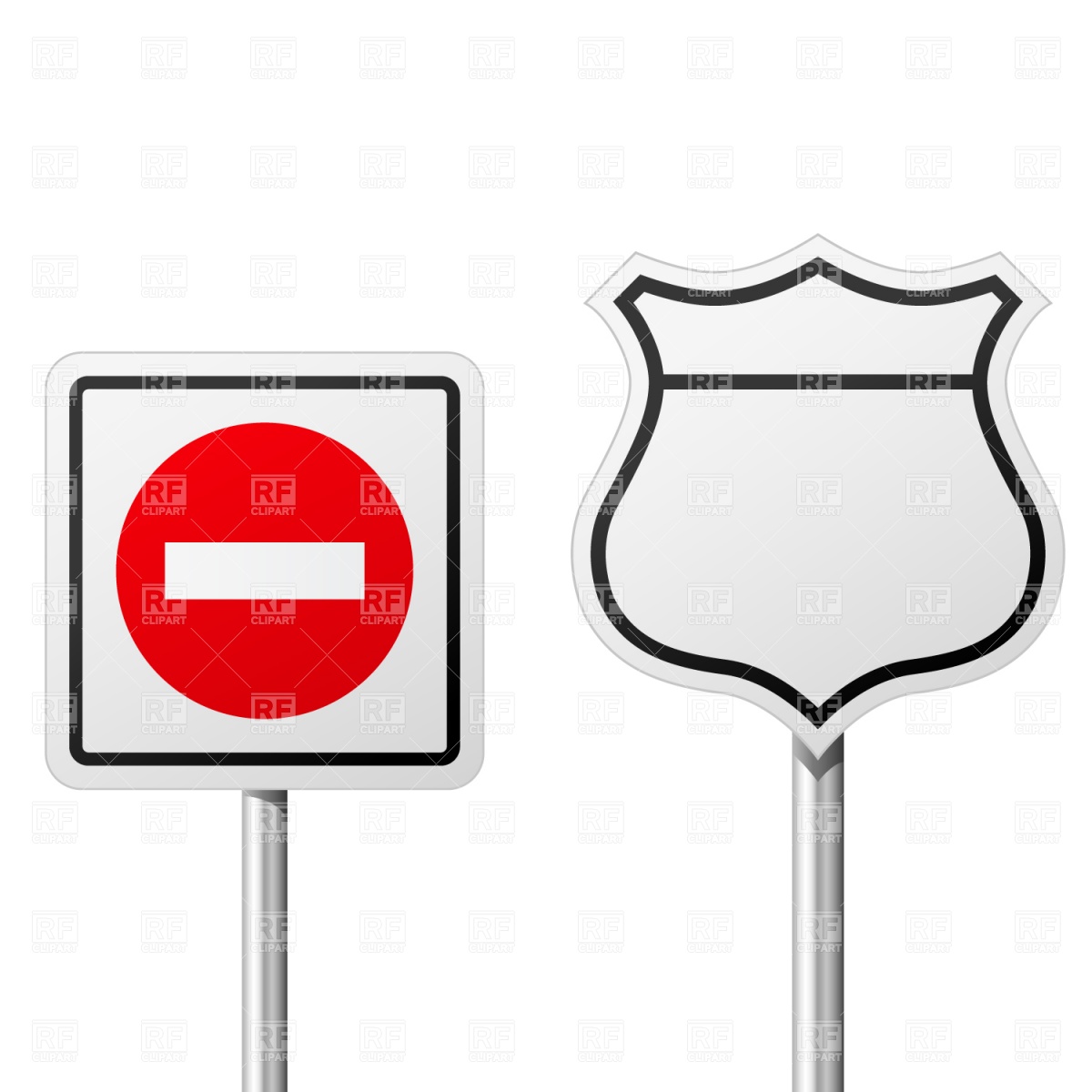     Not Enter And Route Sign Download Royalty Free Vector Clipart  Eps
