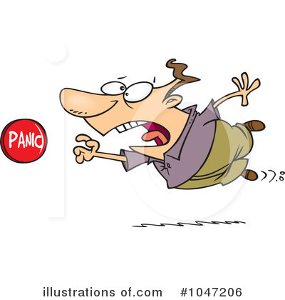 Panic Clipart  1047206 By Ron Leishman   Royalty Free  Rf  Stock    