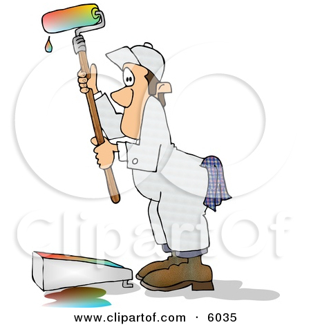 Person Painting Wall Clipart Preview Clipart  Man Using A