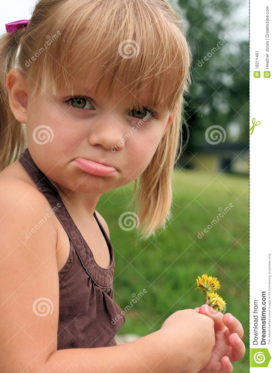 Pouty Girl Stock Image   Image  18211461