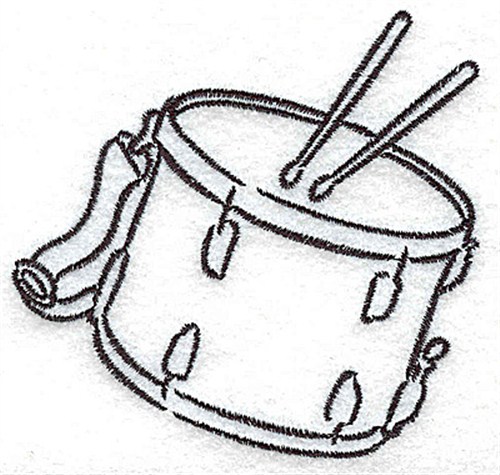 Snare Drum Outline Snare Drum Outline Embroidery