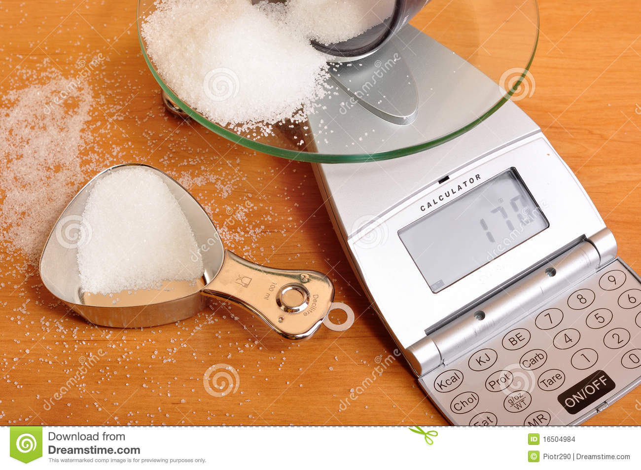 Weighing Sugar On Scale  Stock Images   Image  16504984