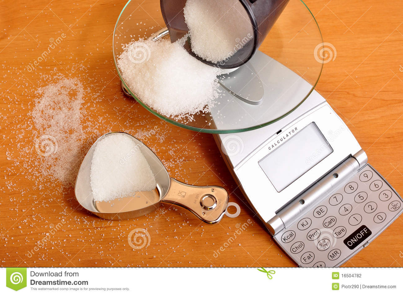 Weighing Sugar On Scale  Stock Photography   Image  16504782