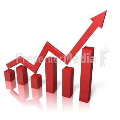 Arrow Graph Growth   Presentation Clipart   Great Clipart For