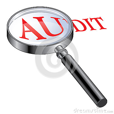 Audit Clipart Audit Magnified Illustration Presenting Concept Being