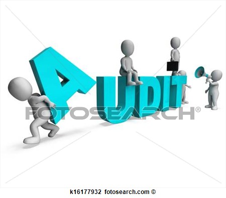 Clip Art Of Audit Characters Shows Auditors Auditing Or Scrutiny