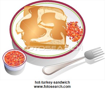 Clip Art Of Hot Turkey Sandwich Hot Turkey Sandwich   Search Clipart