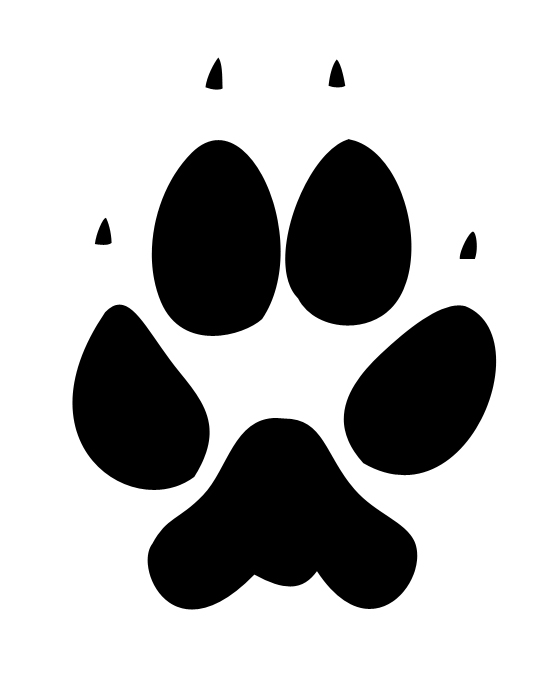 Coyote Paw Print Logo