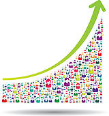 Growth Chart   Clipart Graphic