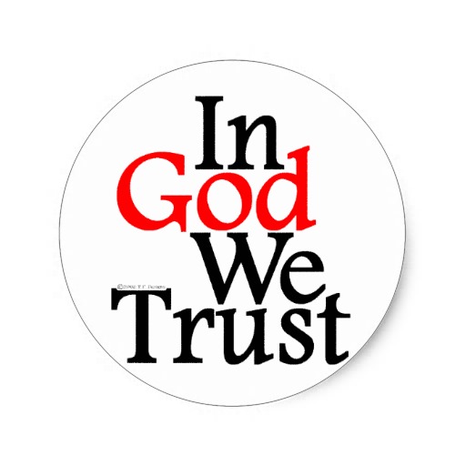 In God We Trust Round Sticker   Zazzle