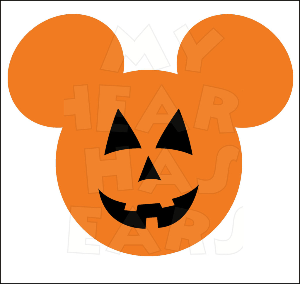 Mickey Mouse Pumpkin Jack O Lantern Instant Download Halloween Digital    