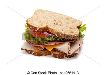 Photos Of Turkey Sandwich On White Background   A Turkey Sandwich    