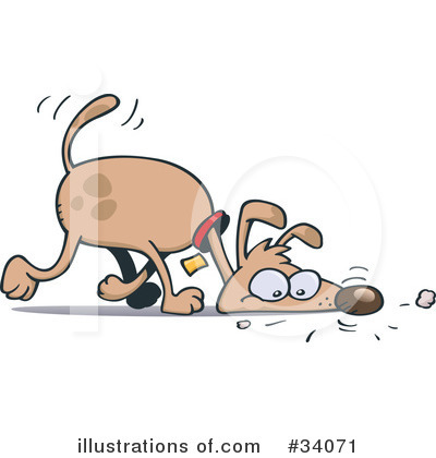 Puppy Clipart Image Clip Art Illustration Of A Puppy Dog Sniffing In
