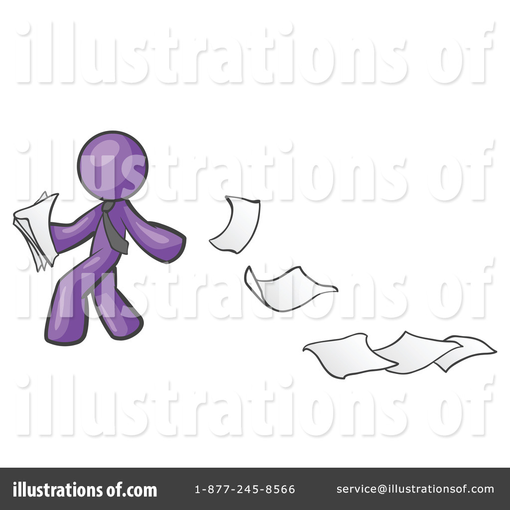 Royalty Free  Rf  Paper Trail Clipart Illustration By Leo Blanchette