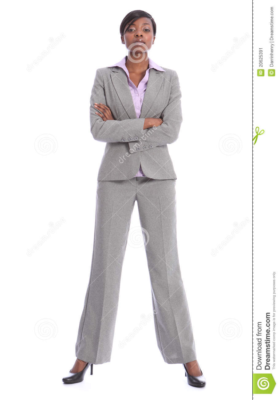 Serious African American Woman In Business Suit Stock Image   Image    