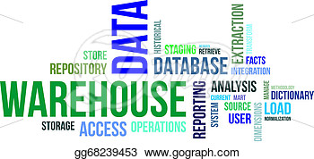 Word Cloud Of Data Warehouse Related Items  Clipart Drawing Gg68239453