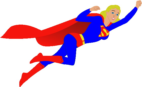Black Superwoman Flying   Clipart Panda   Free Clipart Images