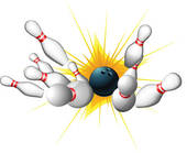 Bowling Strike   Clipart Graphic