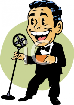 Cartoon Of A Master Of Ceremonies   Royalty Free Clipart Image