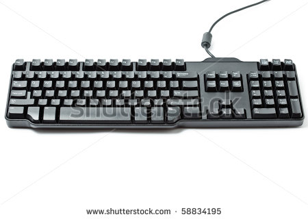 Computer Keyboard Clipart Black And White Black Computer Keyboard    