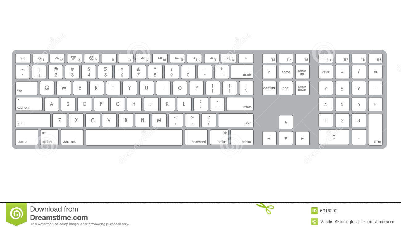 Computer Keyboard Clipart Black And White Computer Keybo